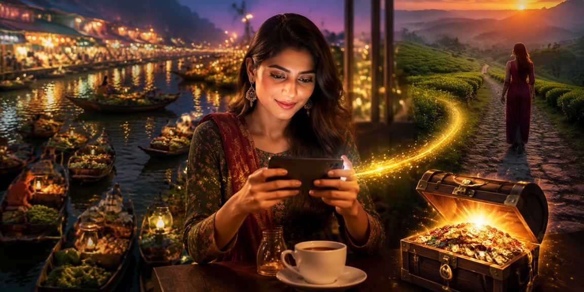 বরিশালের চা বাগানে রামি খেলার প্রশান্তিময় পরিবেশ